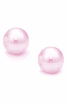 SUZY LEVIAN DIAMONDS Freshwater Pearl Stud Earrings