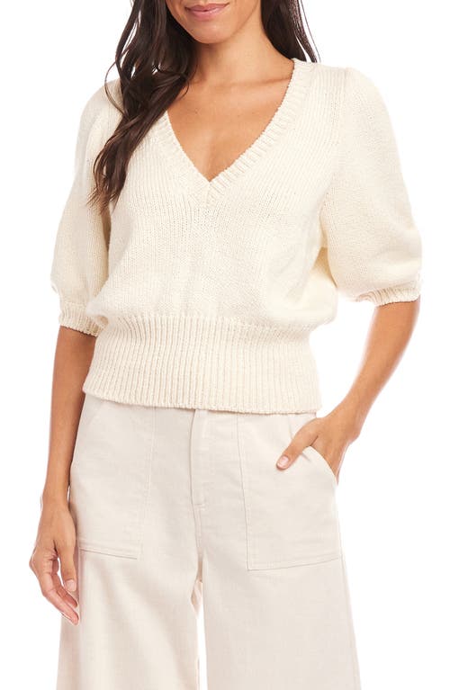 FIFTEEN TWENTY FIFTEEN TWENTY BENNET SHIRRED SLEEVE SWEATER