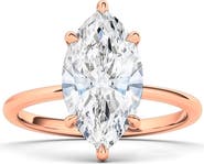 HauteCarat Marquise Cut Lab Created Diamond Ring