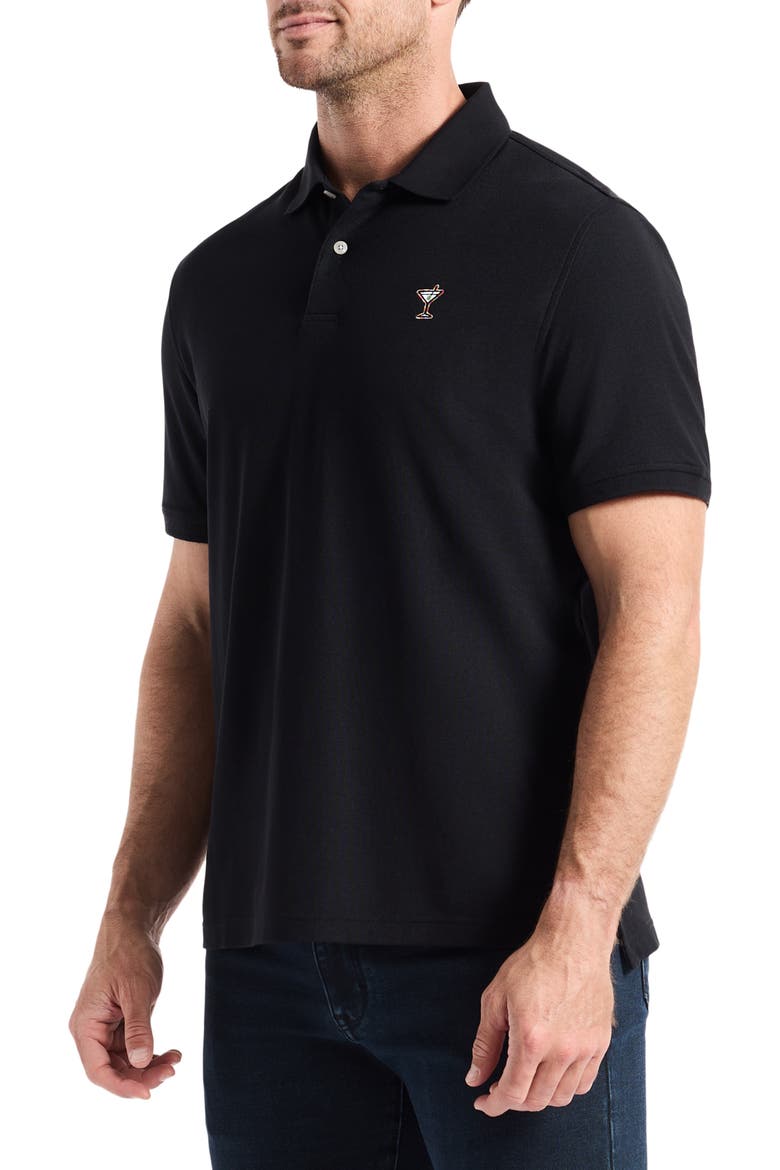 Belvar Knit Polo, Alternate, color, BLACK