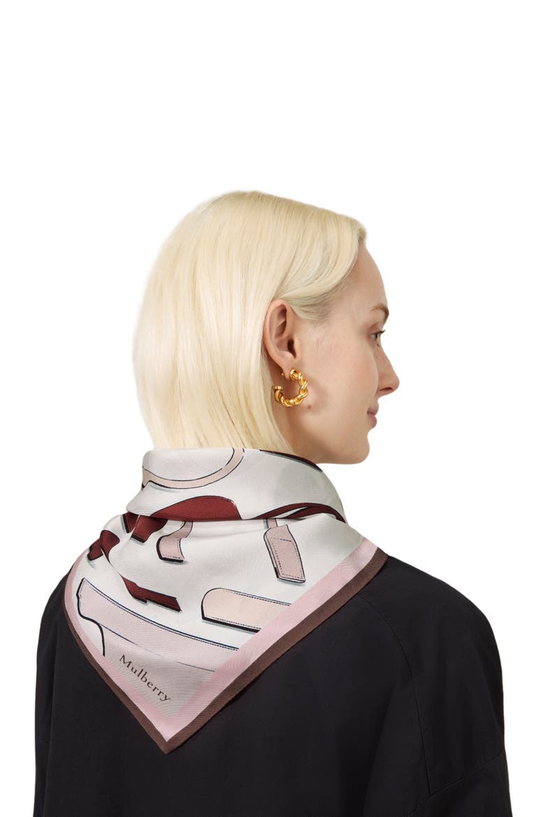Square Scarf - Bayswater Workshop, Alternate, color, Blossom Pink