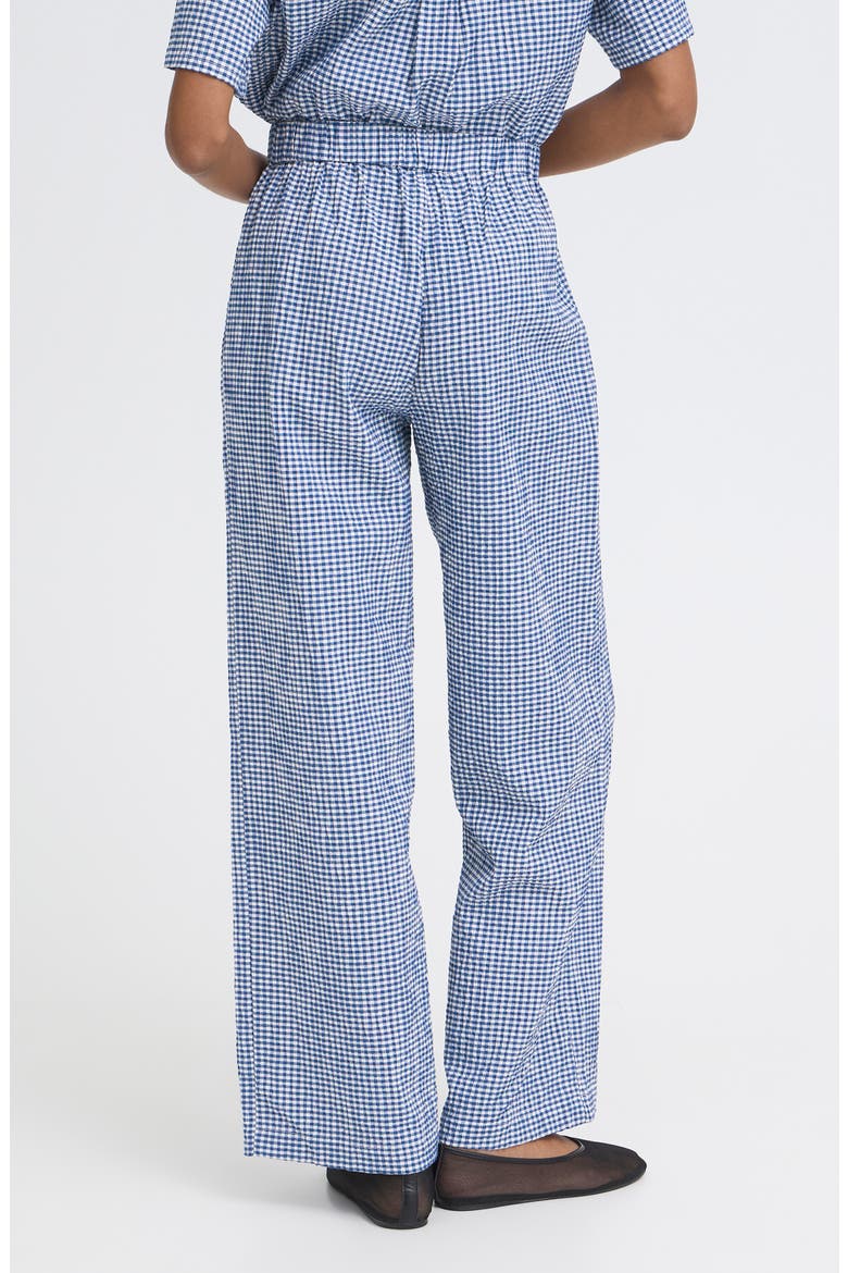 Check Print Wide Leg Pants, Alternate, color, SODALITE BLUE/WHITECHECK