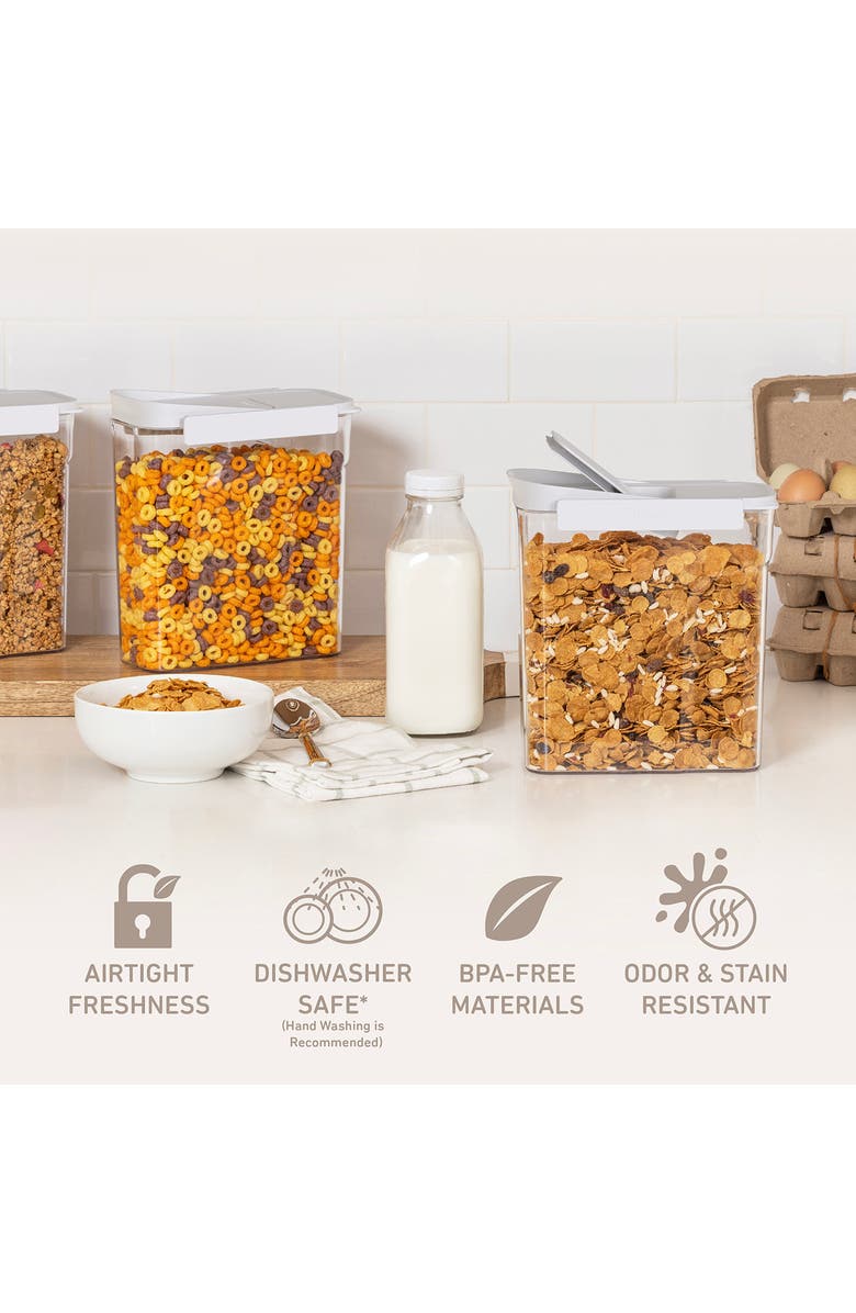 BENTGO 3-Piece Food Storage Container Set, Alternate, color, Snow