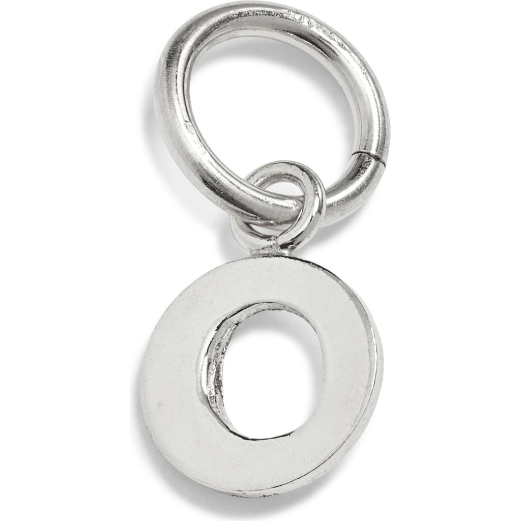 Nashelle Initial Charm In Sterling Silver - O
