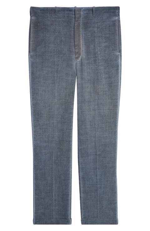 Double-Dyed Wool Trousers