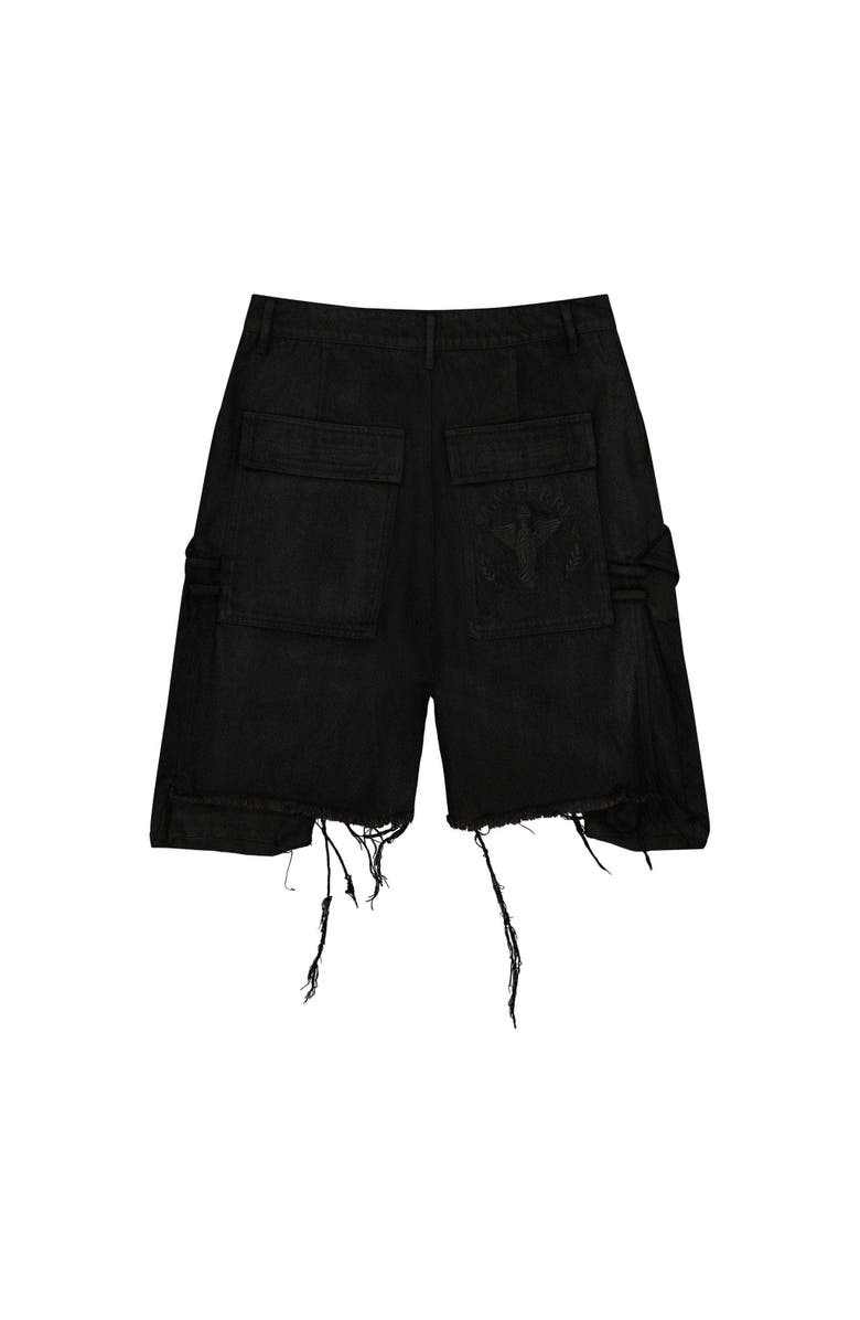 SAINT PERRY Ox Cargo Denim Short, Alternate, color, Black