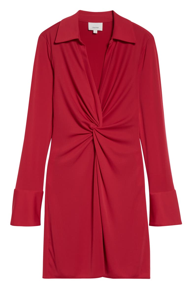 McKenna Matte Jersey Minidress, Alternate, color, BURGUNDY PLUM