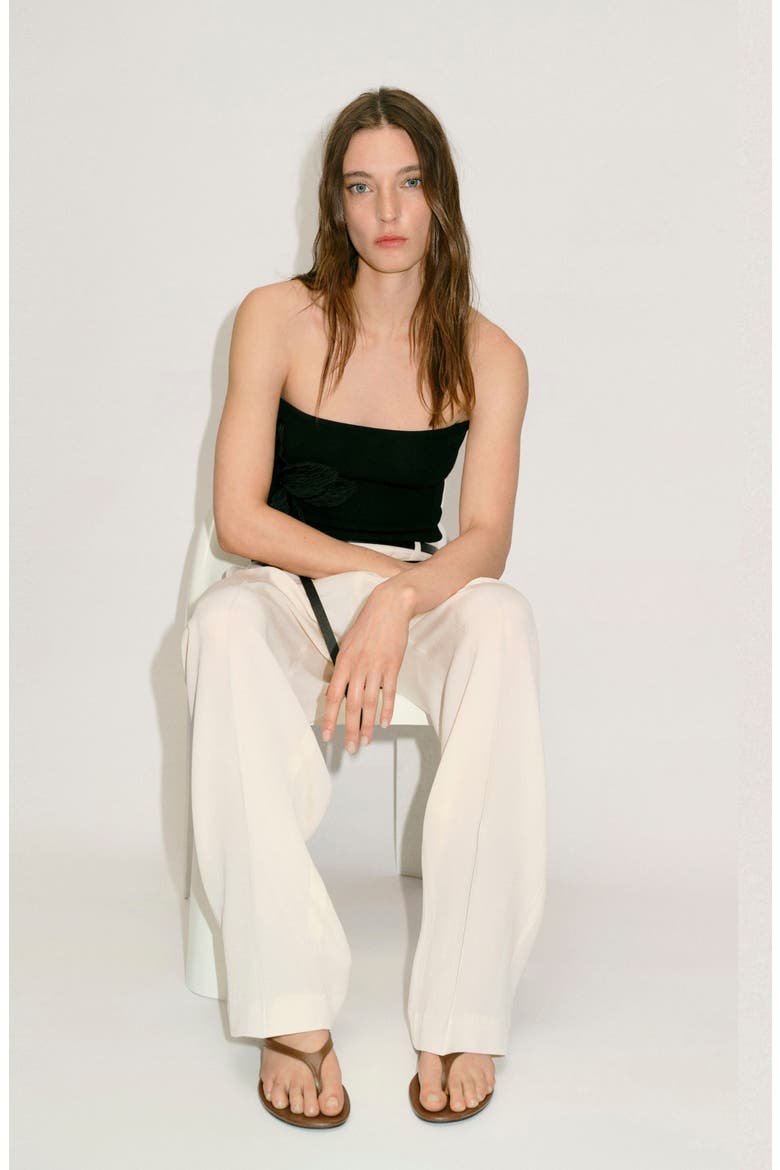 Straight Leg Suit Pants, Alternate, color, VANILLA