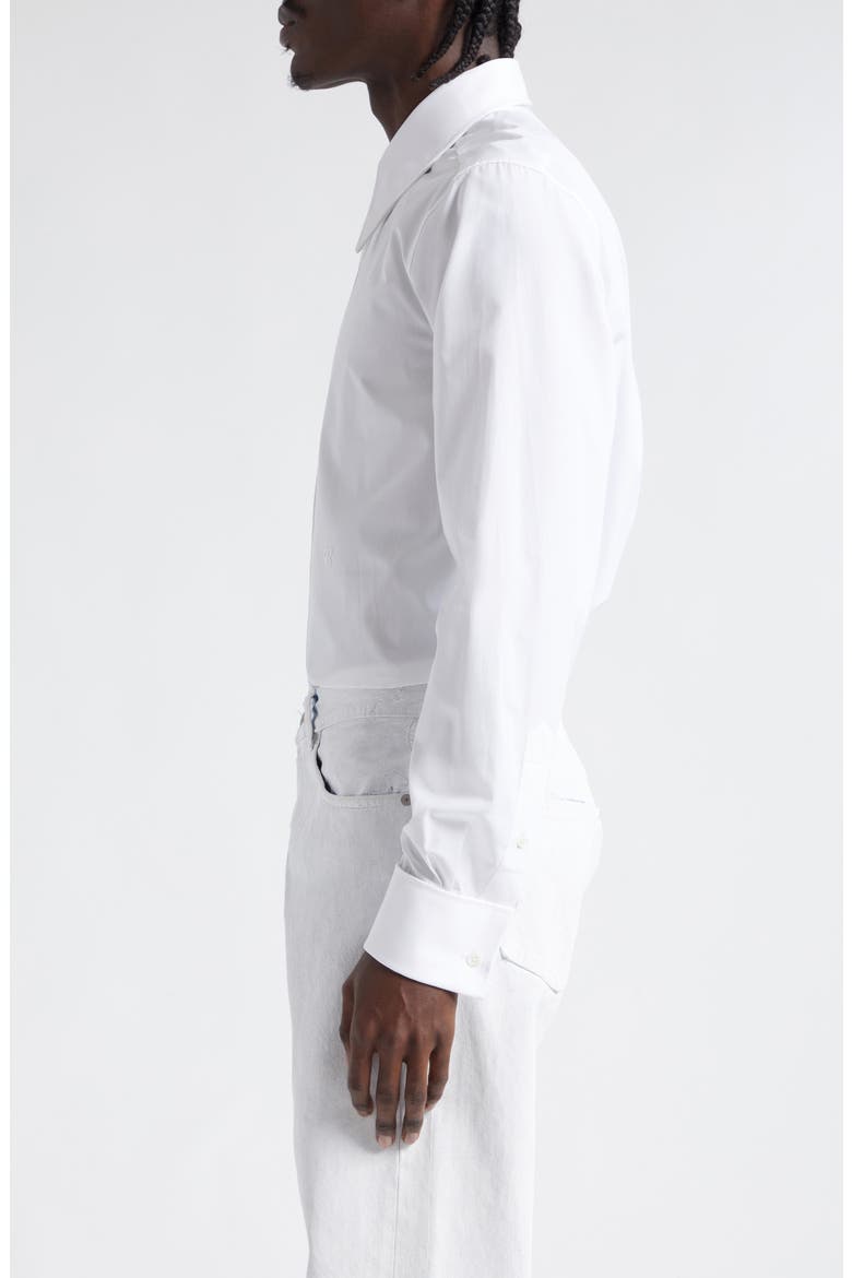 MM1 Cotton Button-Up Shirt, Alternate, color, 100 WHITE