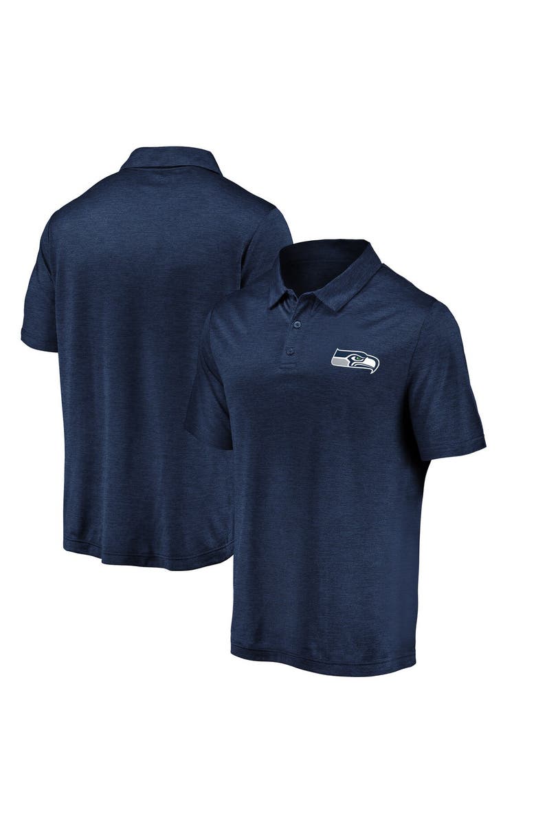 FANATICS Men's Fanatics College Navy Seattle Seahawks Striated Primary Logo Polo, Main, color, Navy