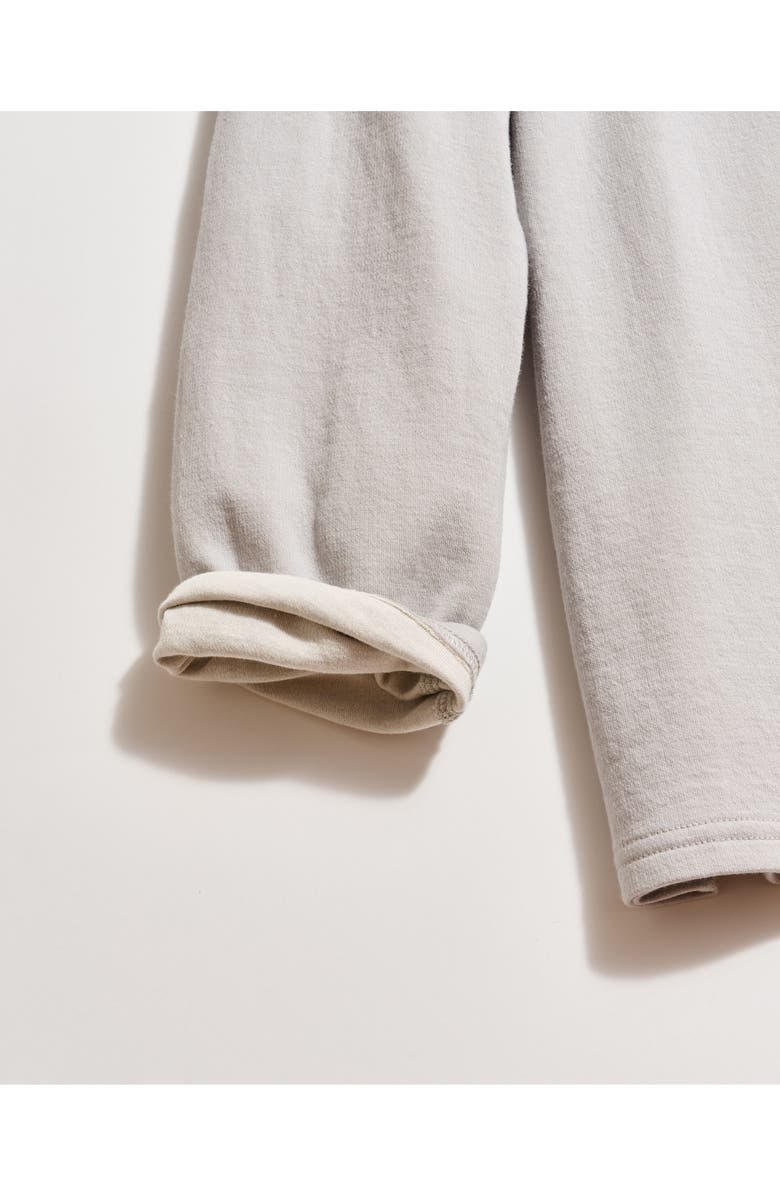 Billy Reid Long Sleeve Cotton & Modal Crewneck T-Shirt, Alternate, color, Silver