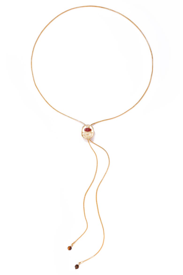 Beetle Bolero Necklace, Alternate, color, GOLD