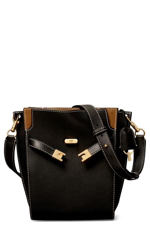 Lee Radziwill Leather Double Bucket Bag