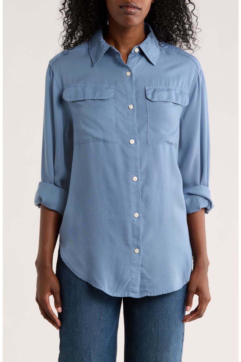 Utility Button-Up Shirt, Main, color, INFINITY