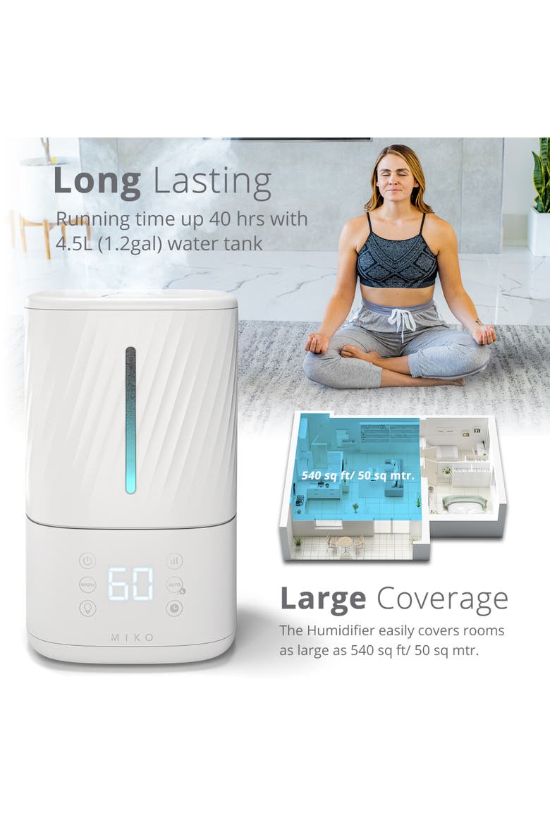 Myst 2-in-1 Cool and Warm Mist Humidifier, Alternate, color, White