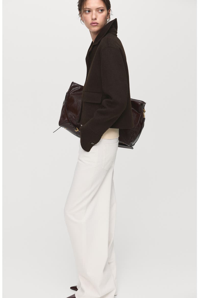 Wool Blend Jacket, Alternate, color, COFFEE