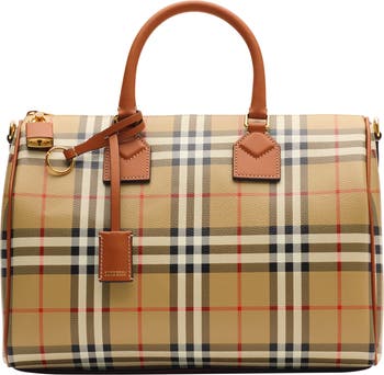 【送料&関税込】Burberry bowling Check Medium Size Hand Bag Burberry Medium Check Bowling Bag | Nordstrom