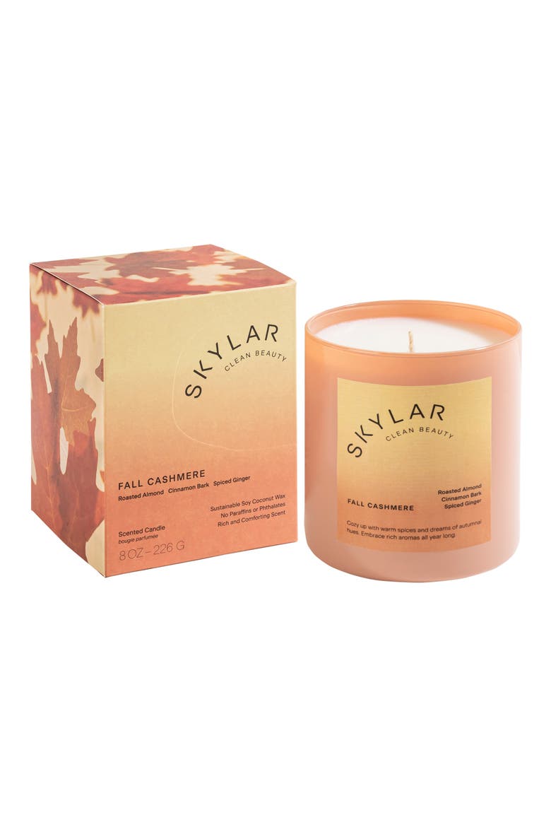 Fall Cashmere Scented Candle, Main, color, NO COLOR