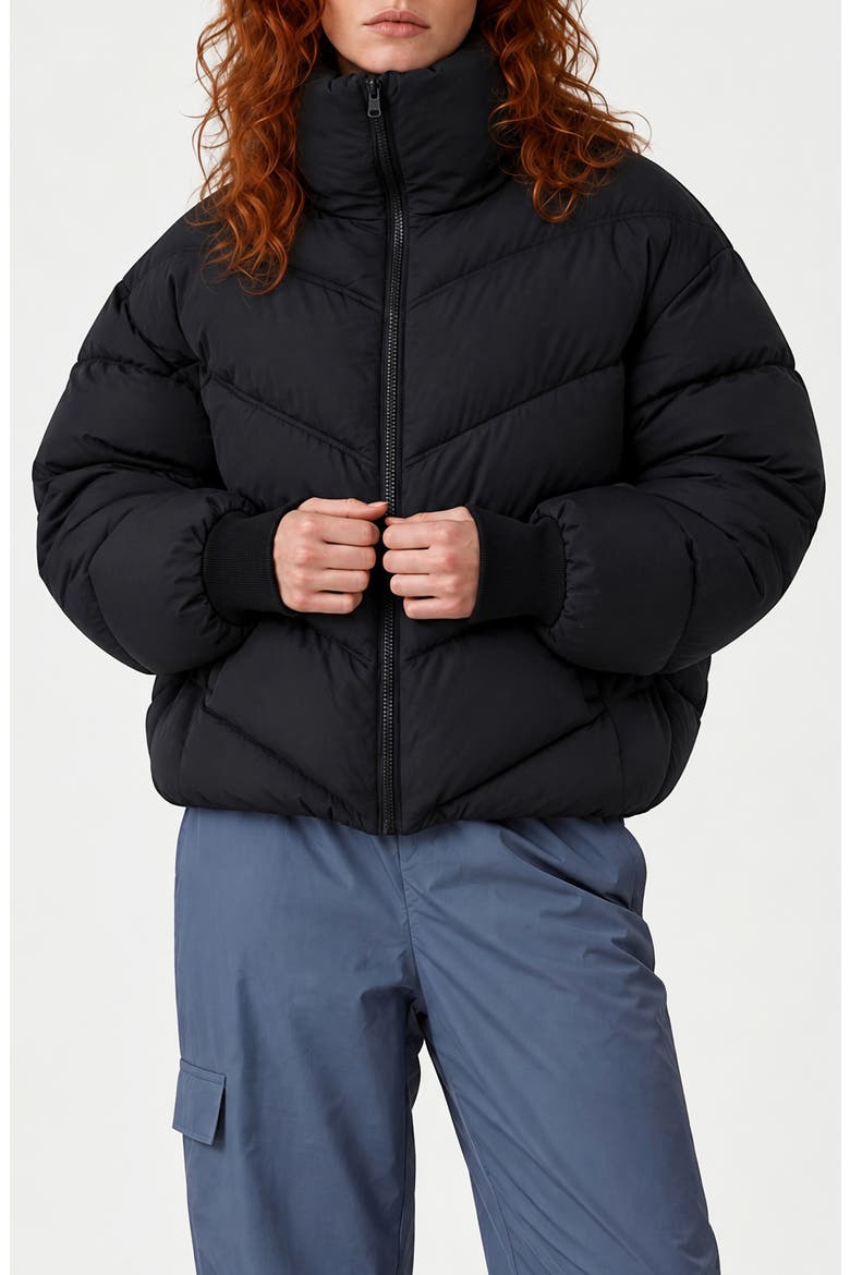 Parise Quilted Puffer Jacket, Alternate, color, BLACK