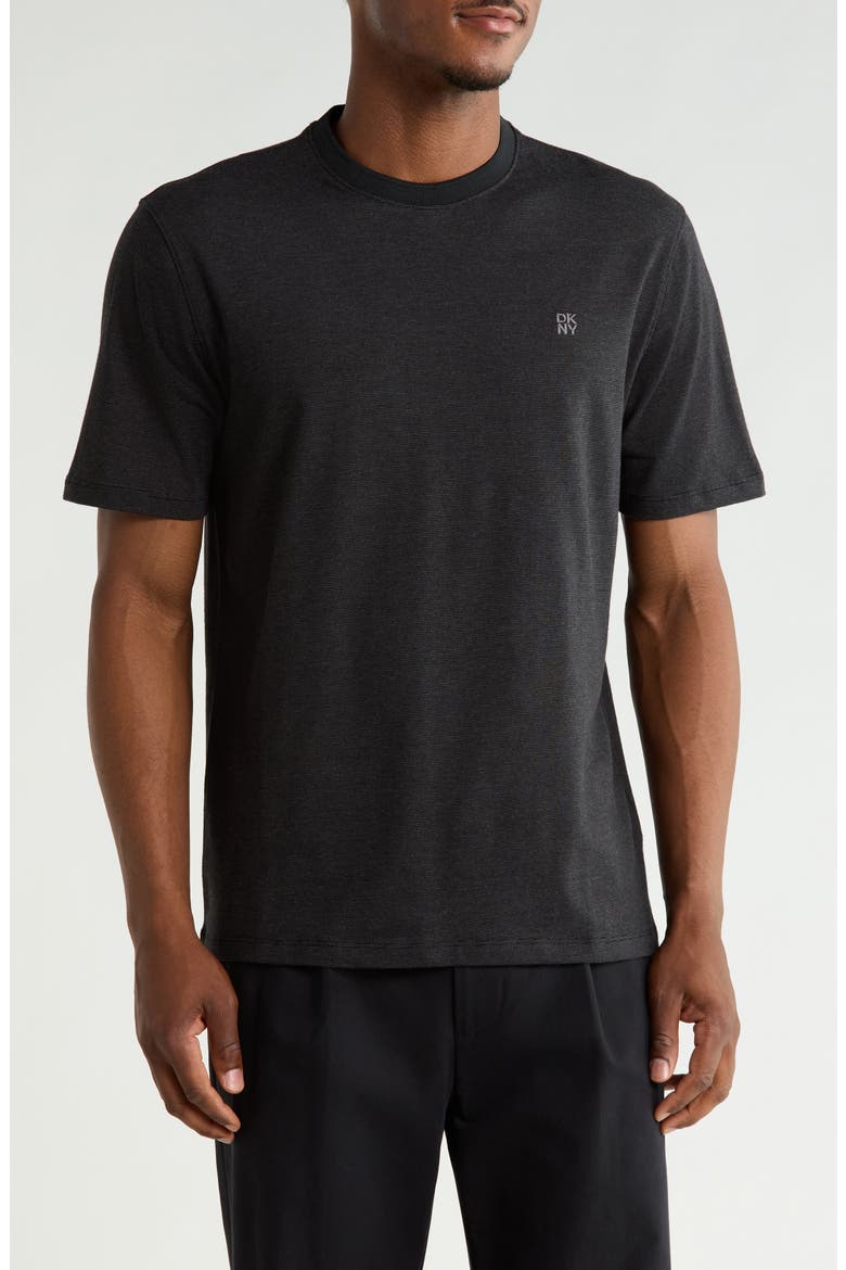 Metropolis Crewneck T-Shirt, Main, color, BLACK