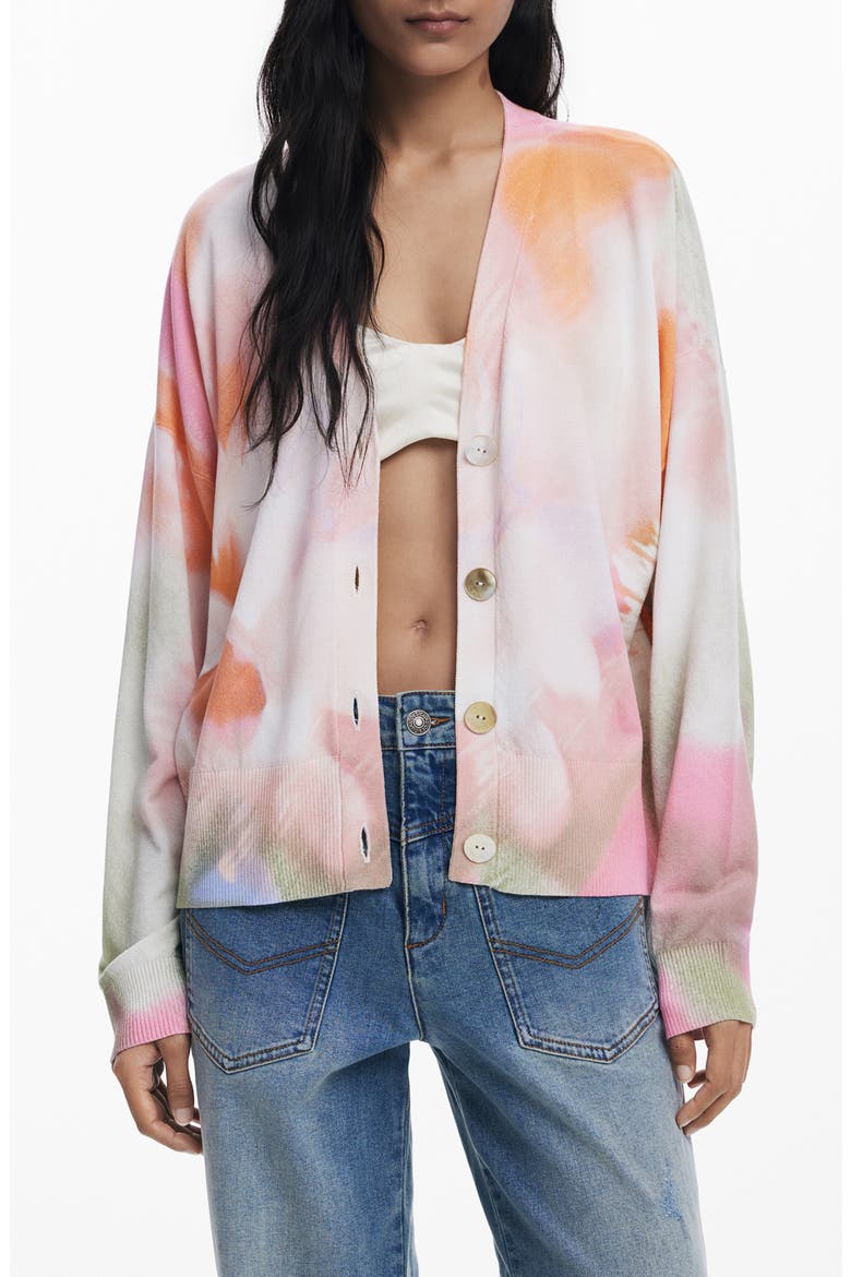 Thin Gauge Cardigan, Main, color, LIGHT BEIGE
