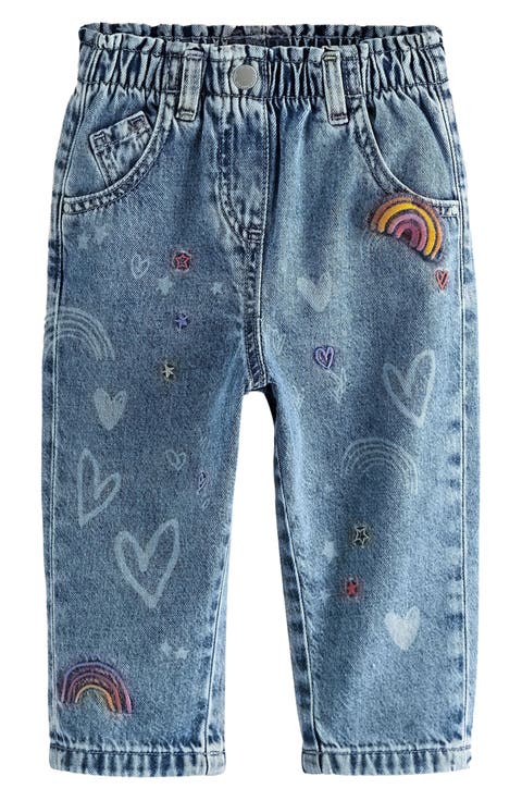 Kids' Hearts & Rainbows Jeans (Little Kid)