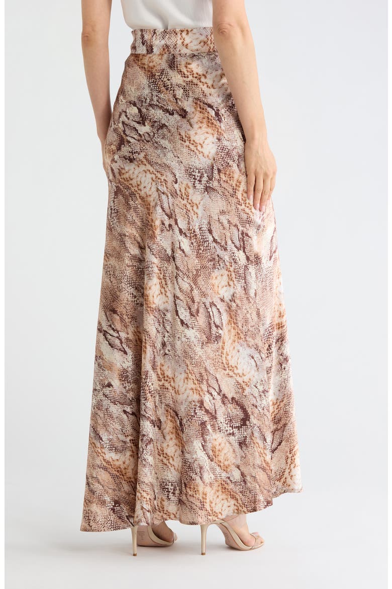 Ryker Silk Bias Skirt, Alternate, color, TAN MULTI WESTERN SNAKE