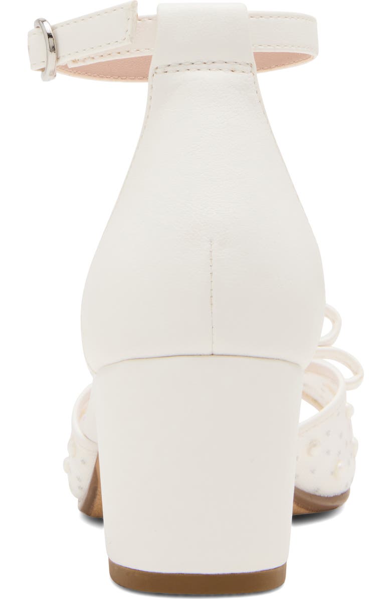 Steve Madden Kids' Jadia Ankle Strap Sandal, Alternate, color, White Mesh