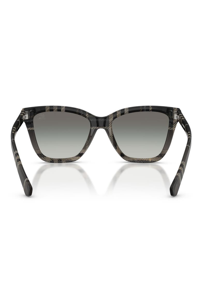 54mm Square Sunglasses, Alternate, color, CHECK GRADIENT GREY / GREY