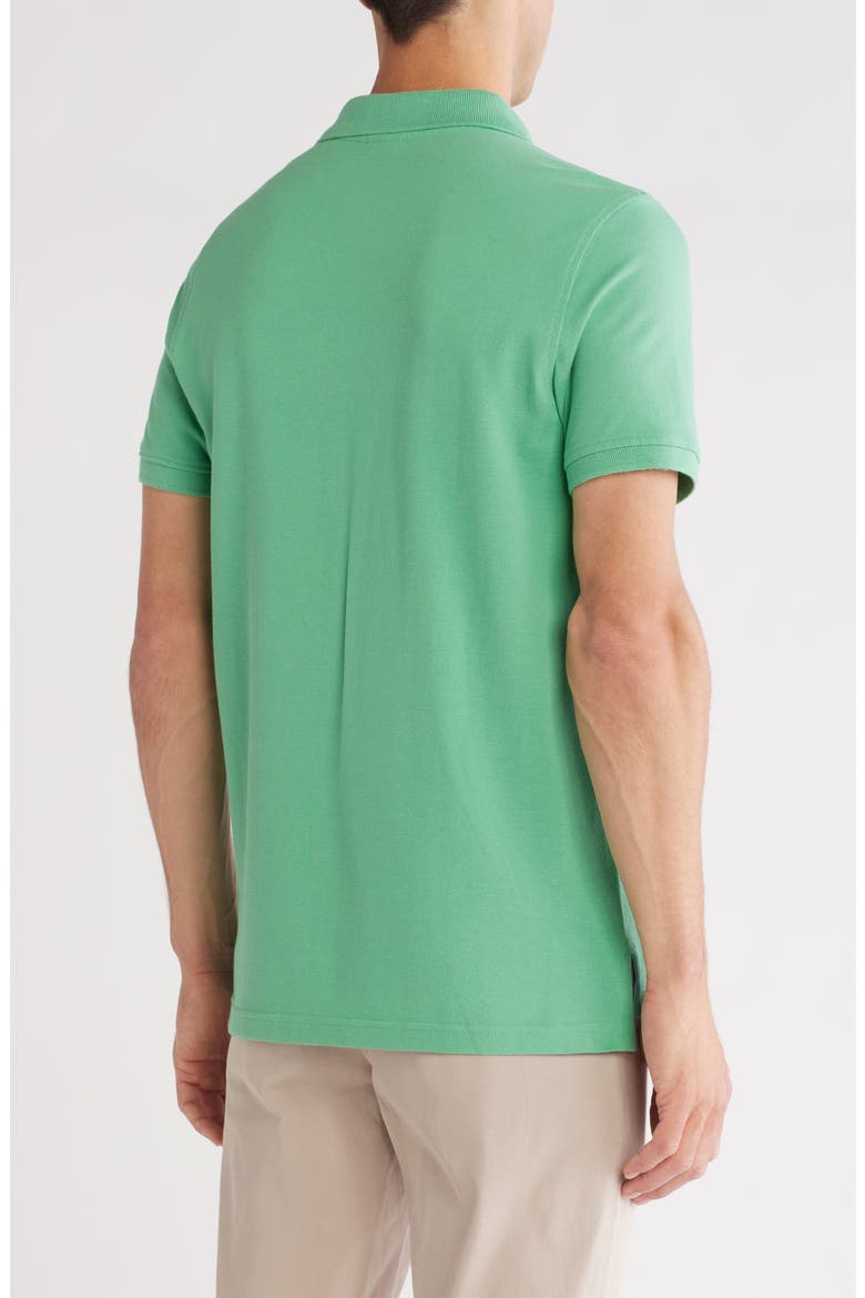 Cotton Piqué Knit Polo, Alternate, color, GREEN S