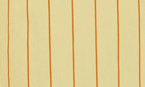 Tiny Tribe Kids' Stripe Cotton Tank & Wide Leg Pants Set In Yellow