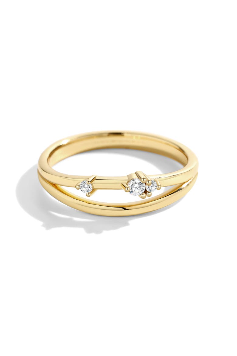Crescent Moon Cubic Zirconia Ring, Alternate, color, 925 Sterling Silver