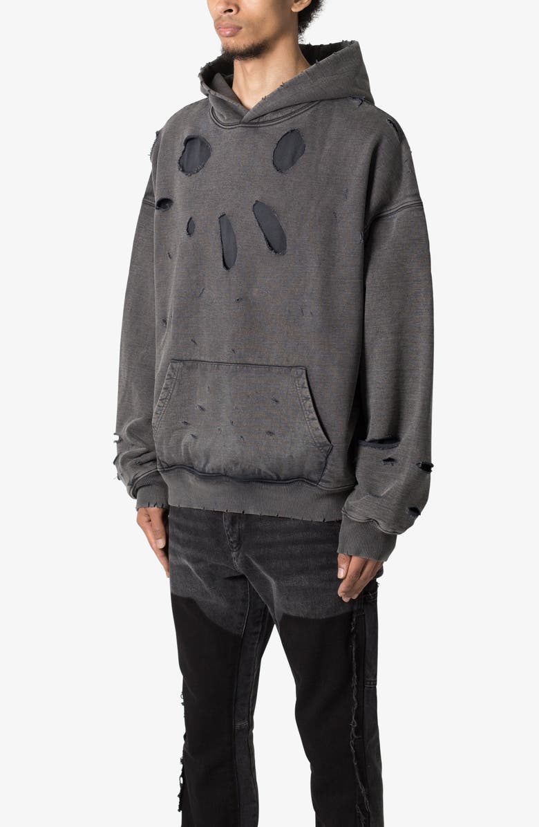 mnml Breeze Destroyed Cotton Hoodie, Alternate, color, 