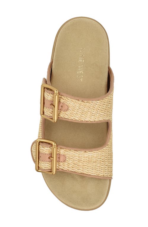 Nine West Timma Two-strap Platform Sandal In Light Natural