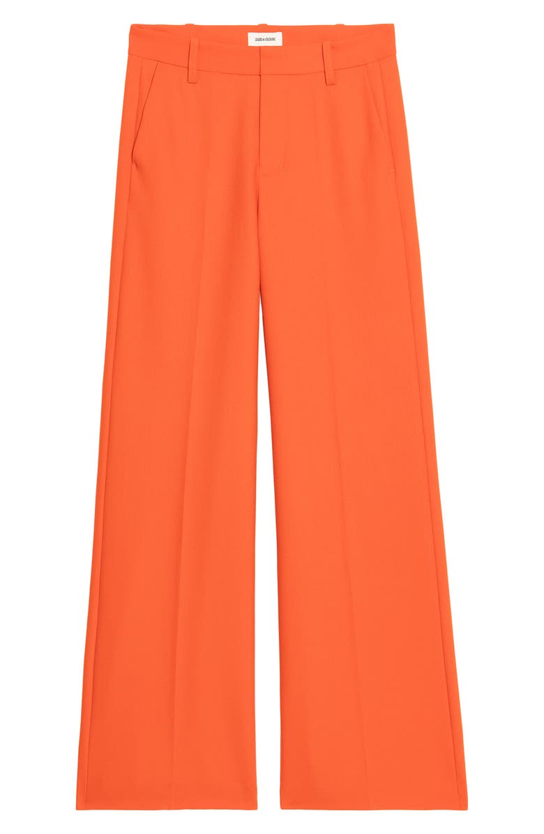Zadig & Voltaire Wide Leg Pants, Alternate, color, Tangerine
