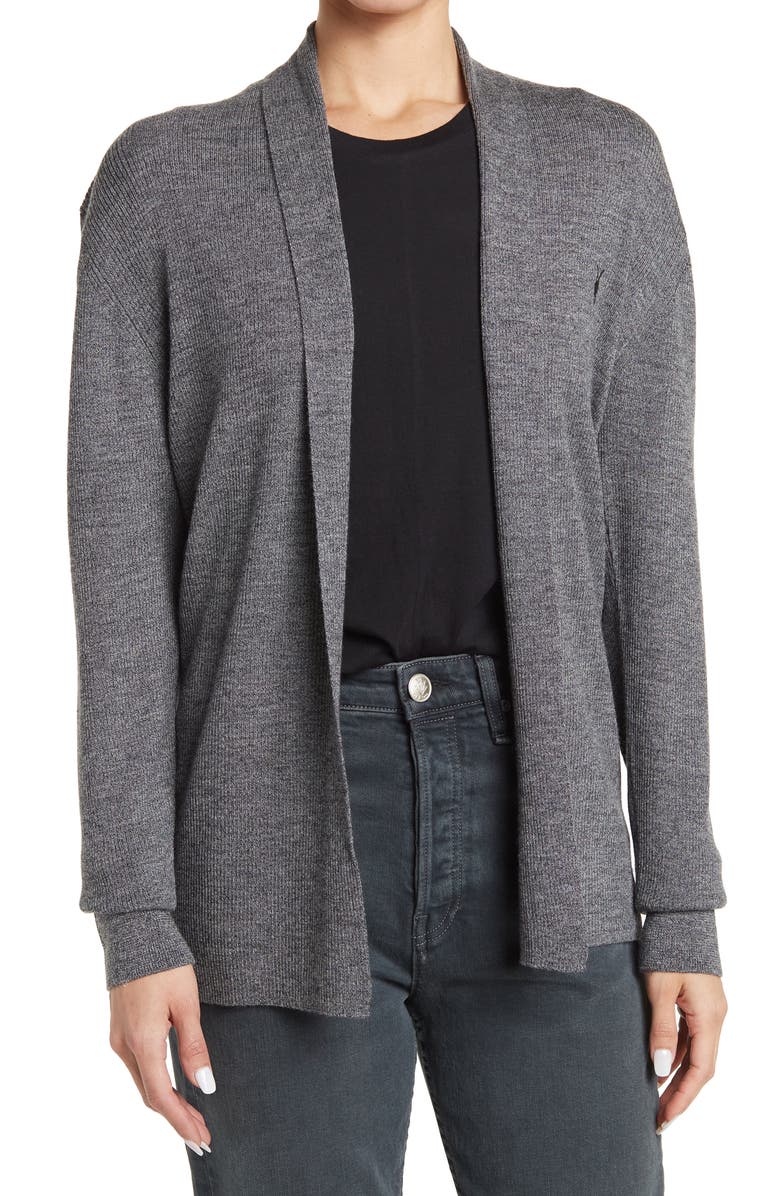 AllSaints Mode Slim Fit Merino Wool Cardigan, Main, color, 
