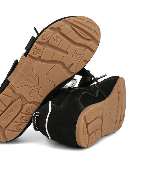 Naked Wolfe Adored Suede Sneaker In Black