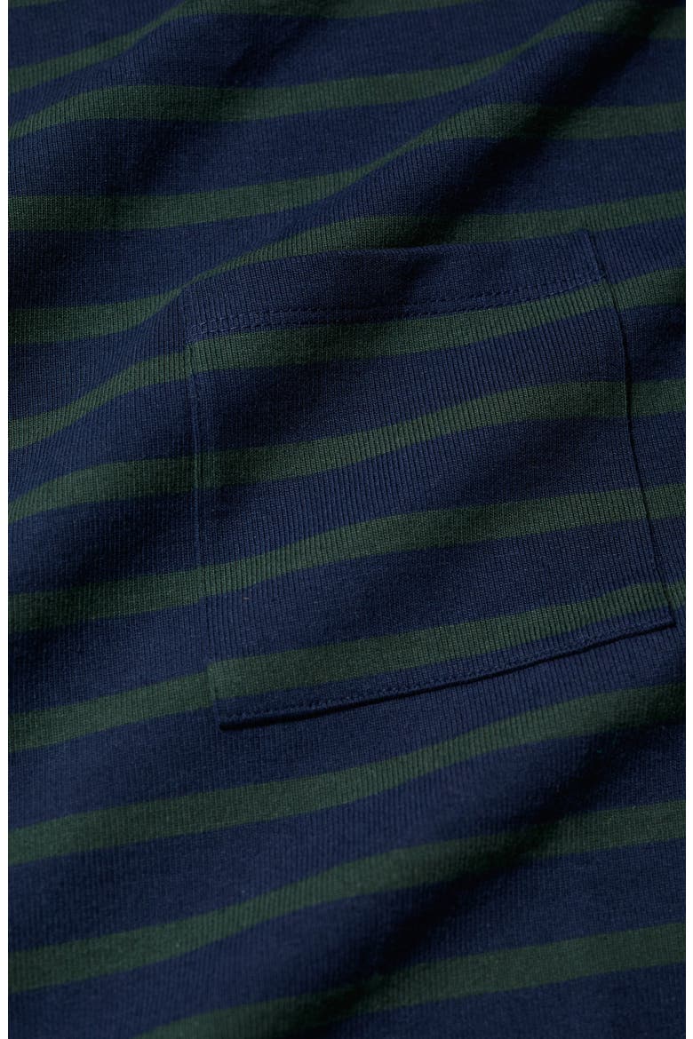 Beach Stripe Organic Cotton Boat Neck Top, Alternate, color, BRETON MARITIME COPPICE