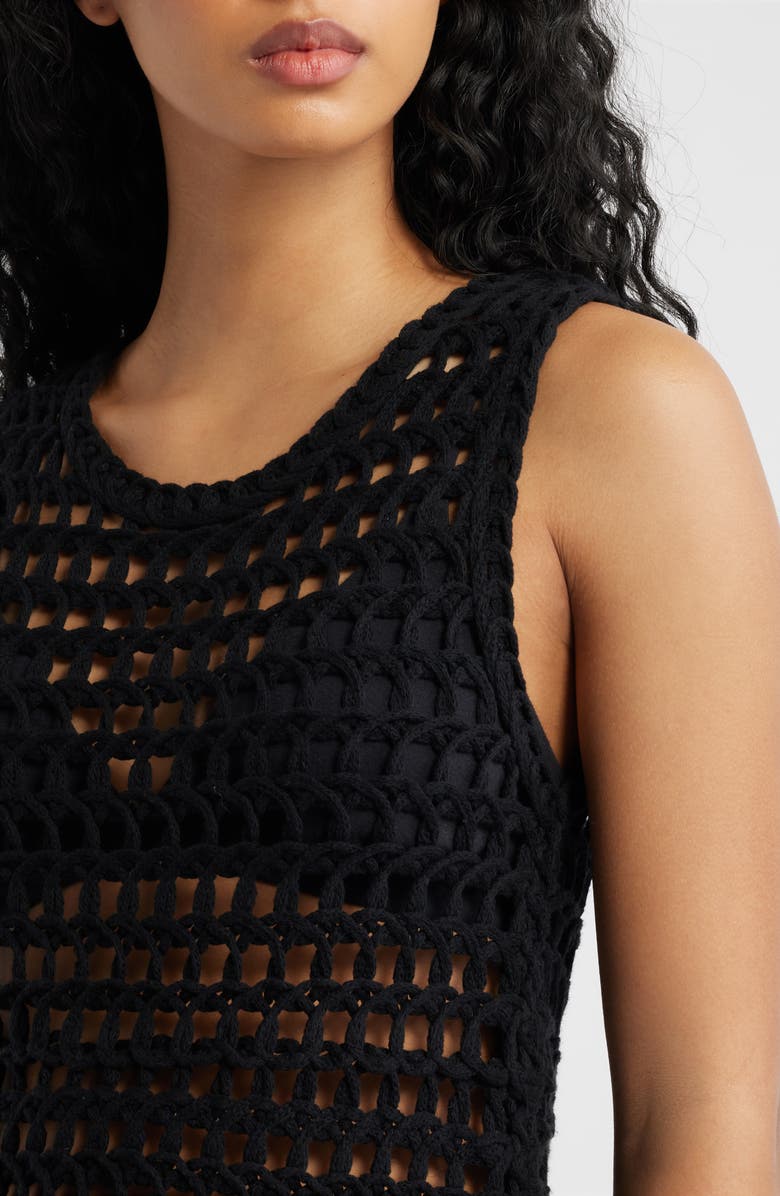 ICHI Knit Top, Alternate, color, Black