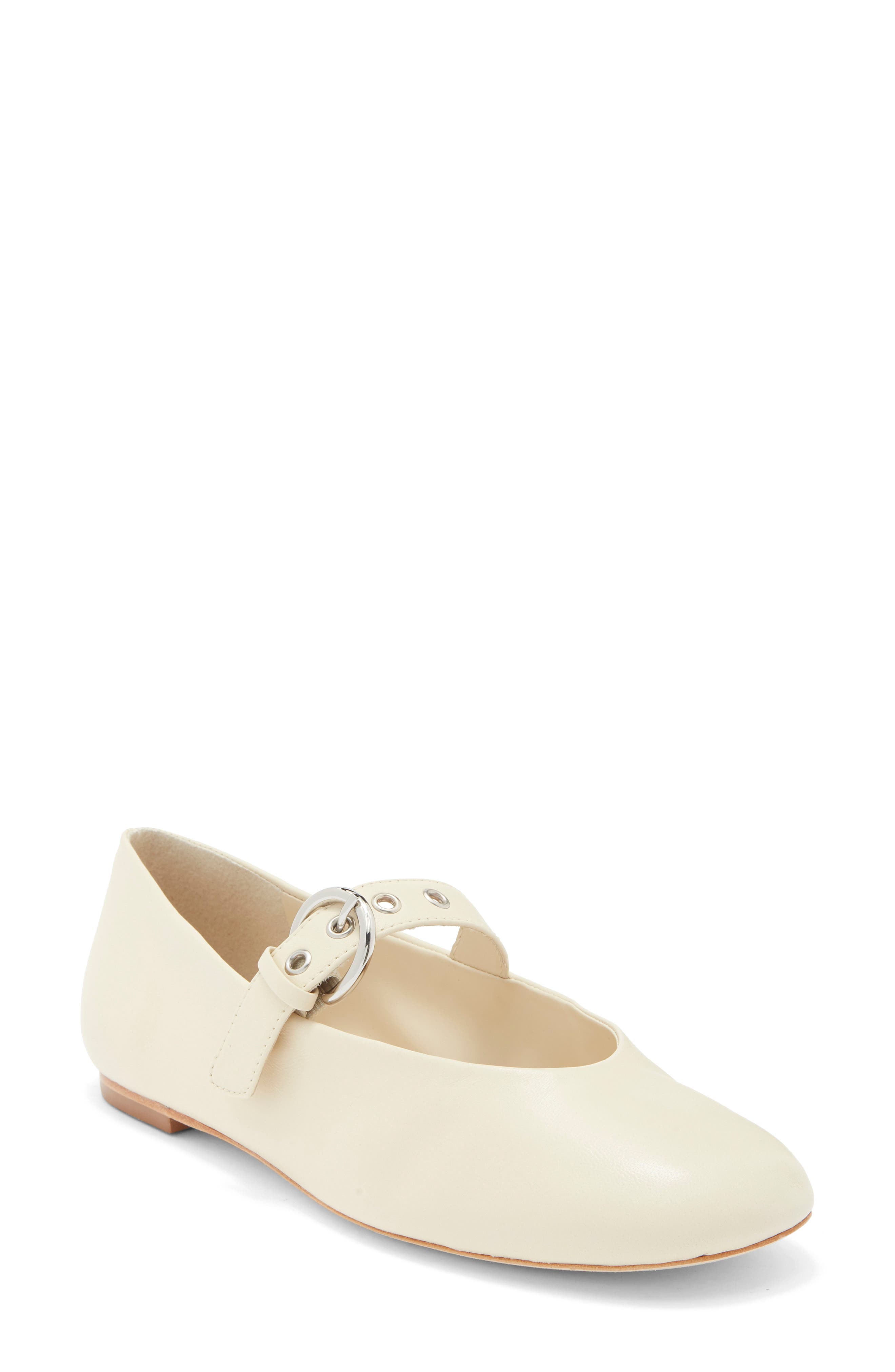 Bethany Ballet Flat, Main, color, ALMOND LEATHER