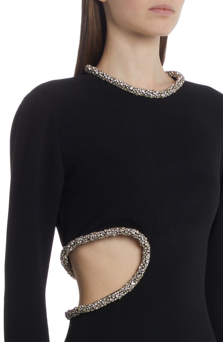 Stella McCartney Embellished Long Sleeve Cutout Gown, Alternate, color, 
