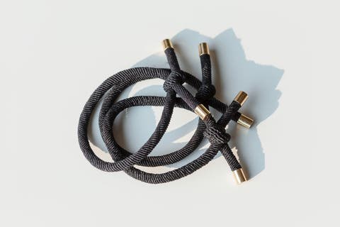 Knotty Girl Hair Tie - Black - Set of 3