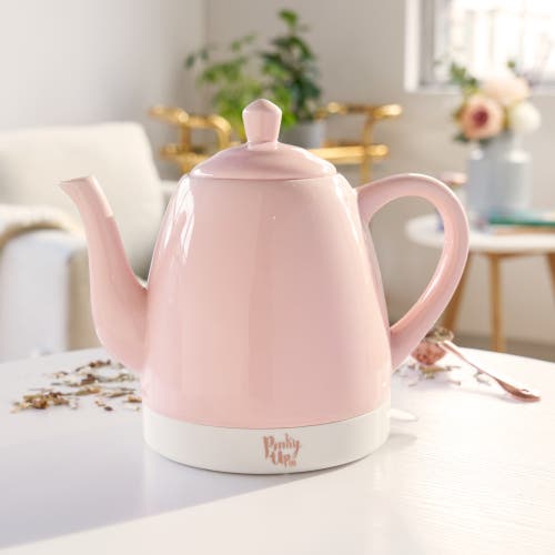 Pinky Up (accessories) Noelle Ceramic Electric Tea Kettle In Pink