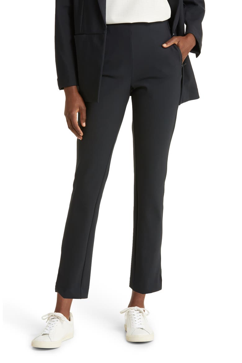 Versa Stretch Ankle Slim Pants, Main, color, BLACK