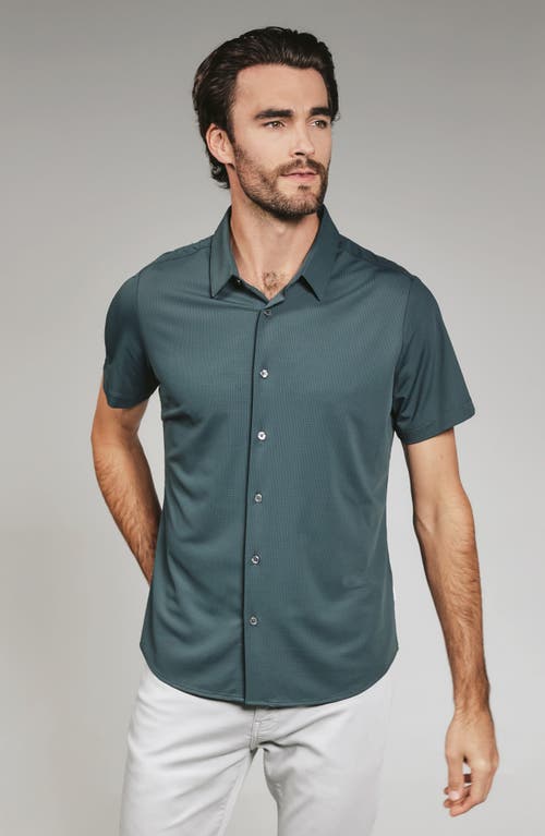 7 Diamonds Alldridge Short Sleeve Button-up Shirt In Blue