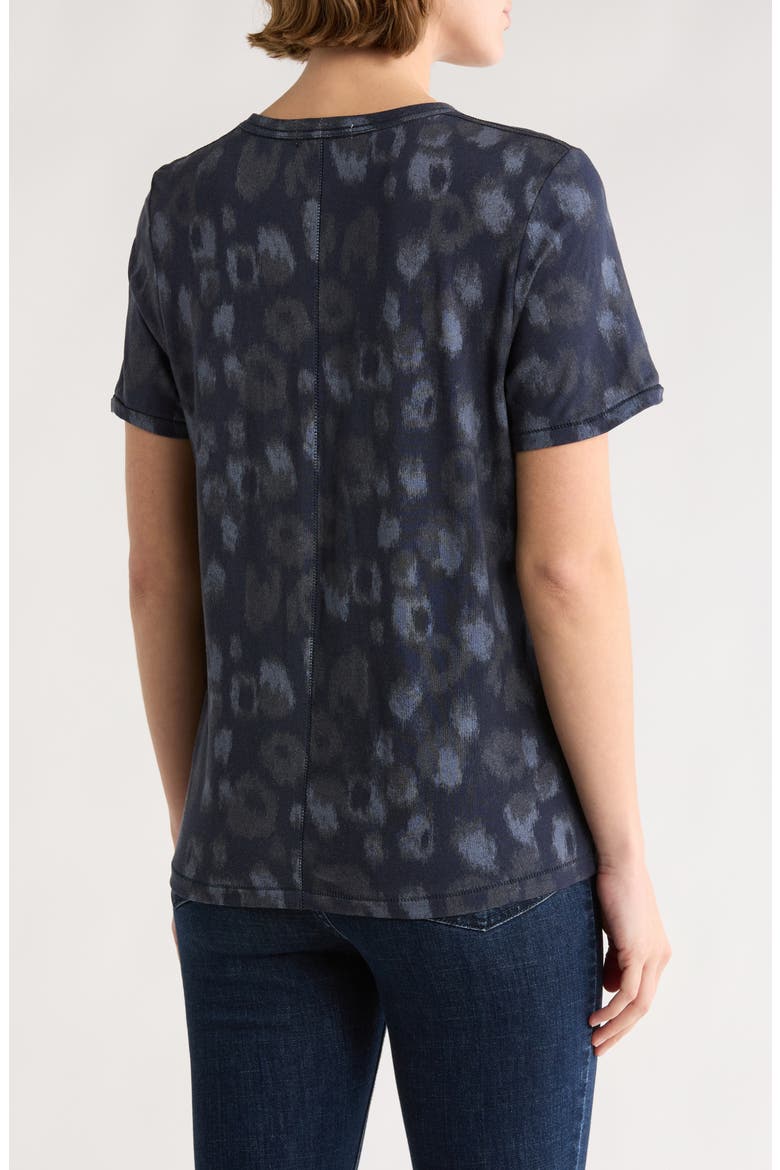 Leopard Print Jersey T-Shirt, Alternate, color, SALMT