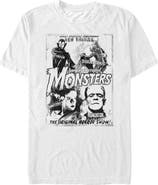 Universal Monsters Men's Universal Monsters Original Monster Flicks  Graphic T-Shirt