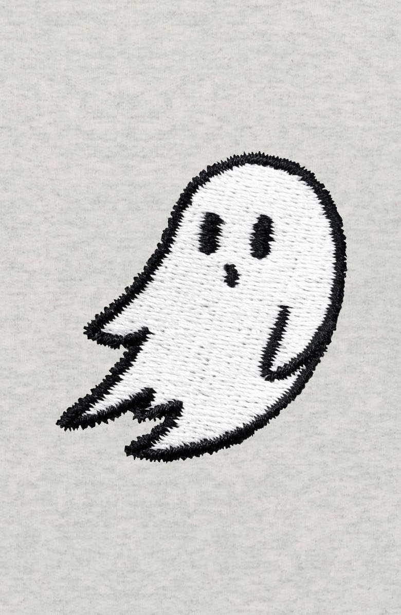 Dalix Mens Ghost Varsity Midweight Hooded Sweatshirt, Alternate, color, Oatmeal Indigo