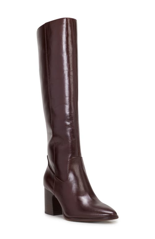 Vince Camuto Evronna Knee High Boot in Dark Mahogan Tampoa 