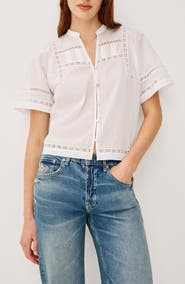 Rails Alanis Lace Trim Top